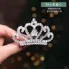 Corona Tiara Infantil Princesa Clip para Niña Pasador de Pelo Accesorios para el Cabello Pasador con Pedrería Corona de Cumpleaños para Niña