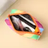 2025 nuevo bolso de hombro cruzado para mujer estilo pintura al óleo arcoíris moda bolso cuadrado pequeño comercio exterior una generación de pelo