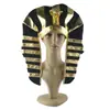 Sombrero de Rendimiento de Mesa Sombrero del Faraón Dorado Sombrero de Cabeza de Cobra Tocado de Cabeza de Serpiente Dorada del Faraón Egipcio Sombrero de Príncipe Egipcio