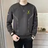 Destacado: Camiseta de manga larga para hombre con estampado de marca de moda, top de otoño e invierno, sudadera, camiseta interior juvenil, camiseta base