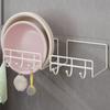Estante de Almacenamiento para Lavabo, Estante de Baño Sin Perforación, Soporte de Lavabo Montado en la Pared, Esencial para el Baño del Hogar