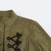 Venta al por mayor transfronteriza 2026 Moda casual europea y americana textura de gamuza hebilla anudada manga larga cuello alto chaqueta para mujer B483140