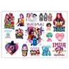 Pegatinas de Tatuaje de Chica Cazadora de Demonios K-Pop Transfronterizas Dibujos Animados Nuevo Estilo Pegatinas de Tatuaje para Niños Pegatinas de Tatuaje de Transferencia de Agua en Stock