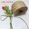 Cuerda de papel de paja de rafia en existencia, cuerda de papel de color con flores para regalo, embalaje de regalo, cuerda de encuadernación, cuerda de papel plana, té especial, protección del medio ambiente.