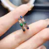 Venta al por mayor de fábrica Populares Pendientes de Ópalo Negro Natural Plata S925 Incrustado Piedra Principal 3*4 Joyería de Lujo Venta Directa de Fábrica