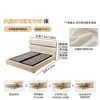 Ji Yu Tecido Chenille Nuvem Baía Francês Medieval Cama Quarto Principal Armazenamento Elegante de Alto Padrão Cama de Casal com Encosto Alto