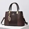Bolsa de Hombro Cruzada de Moda Transfronteriza de Comercio Exterior 2025 Nueva Tendencia Gran Capacidad Estampada Portátil Bolso Tote Combinación de Colores Bolso de Hombro Cruzado