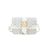 Bolsa Transversal Pequena Quadrada Feminina Estilo Coreano Temperamento Bolsa com Aba e Fivela M Estampa Retrô Bolsa Pequena de Ombro Único Feminina Em Estoque
