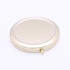 Espejo de Maquillaje Metálico de Amazon Transfronterizo DIY Foto Doble Cara Plegable Portátil de Mano Pequeño para Dormitorios de Estudiantes