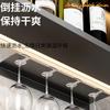 Estante de acero inoxidable para copas de vino tinto, estante de almacenamiento de copas invertidas, ligero y de lujo para el hogar, adornos colgantes de alta gama, gabinete para vinos