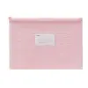 Bolsa Transparente de Malha com Zíper de PVC Bolsa para Armazenamento de Dados de Provas de Aluno Bolsa para Documentos A4 Bolsa para Documentos Impermeável Espessada