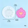 Girassol silicone molde aromaterapia gesso carro listagem molde DIY baking molde ponto atacado