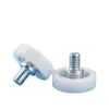 Rueda Rodillo de Rodamiento Recubierta de Plástico Rueda de Pom Nylon Eje de Goma M6 6*28*6mm con Polea