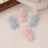 Grampo de cabelo romântico de flor de cerejeira rosa doce de alta qualidade para meninas, flor para cabelo quebrado, franja, grampo lateral, joias atacado