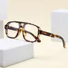 Gafas de Sol Pilot de Doble Puente de Moda para Hombre, Cuadradas Casuales 2025, Montura de Gafas de Alta Gama con Filtro de Luz Azul
