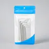 El fabricante suministra bolsas de papel kraft engrosado, con ventana y diseño de base plana, hechas de materiales nuevos de grado alimenticio, y son ecológicas.