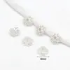 Chapado en Oro de 18K Tapa de Cuenta Flor de Trébol Hecha a Mano DIY Pulsera Collar Joyería Espaciador Accesorio C21