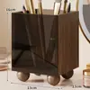 Caixa de armazenamento para pincéis de maquiagem, organizador para batons e produtos de skincare, prateleira de alta qualidade em acrílico de luxo leve para itens cosméticos diversos de grande capacidade
