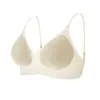 Sujetador strapless invisible sin costuras para mujeres con poco busto, realzando y agrandando el busto, reduciendo los bultos laterales del pecho, anti-caída, espalda lisa y hermosa