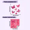 Pegatinas Luminosas de Mariposa Rosa para Entrada de Dormitorio, Pegatinas para Interruptor de Sala de Estar, Pegatinas de Pared para Decoración del Hogar, Pegatinas Luminosas, Autoadhesivas al por Mayor