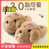 Pantuflas de algodón para niños de dibujos animados para niñas, nuevo otoño e invierno 2026, cálidas para interiores en casa, pantuflas de felpa de perro familiar