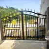 Puerta de hierro forjado, puerta de patio, puerta de hierro para jardín de villa, puerta doble, casa rural de acero inoxidable, muro de pueblo, puerta de hierro grande