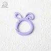 Conejo de Dibujos Animados Pintado de Colores Hebilla de Resorte Anillo Abierto Colgante Accesorios para Joyería DIY Colgante para Llavero Bolsa