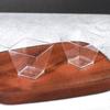 Mini Taza Trapezoidal Pequeña para Mousse Desechable Transparente de Plástico Taza para Pudín Taza Cuadrada Taza de Degustación Taza para Postre Una Taza