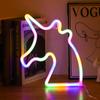 Transfronteiriço novo diodo emissor de luz unicórnio neon modelagem luzes bar música atmosfera luzes decorativas fabricantes fornecimento direto