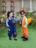 Conjunto de tres piezas JK de Conejo Policía de Dibujos Animados y Grulla para Niña Primavera y Otoño Traje de Zorro para Niño Zootopia