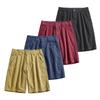 Pantalones Capri Rectos Holgados Estilo Hong Kong para Hombre Básicos Simples Ligeramente Elásticos Shorts para Hombre Verano Color Puro Casual Pantalones Medios
