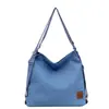 Bolso de hombro cruzado para mujer nuevo, moderno, versátil, simple y elegante, versión coreana, gran capacidad, bolso de mano de lona de doble hombro