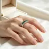 Anillo de Shein más vendido para mujer, elegante joya de dama noble verde, accesorio de moda para vestidos de noche y banquetes