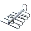 Cabide telescópico dobrável multifuncional multicamadas para calças Cabide para calças Clipe mágico para calças para guarda-roupas Armazenamento de artefato Cabide para calças