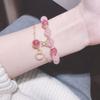 Pulseira de cristal de morango estilo coreano estrela doce Lua pulseira estudante namoradas Messenger Online Garota Harajuku Pulseira super fada