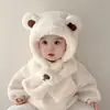 Gorro de Invierno para Niños con Bufanda y Mascarilla Integradas Sombrero Cortavientos para Niños y Niñas Caliente Gorro de Felpa para Bebé Juego de Dos Piezas