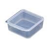 Caja de herramientas de plástico cuadrada, caja pequeña de PP, mini caja de piezas transparente, caja de almacenamiento de PP con tapa