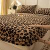Sábana Bajera Ajustable de Felpa de Pelo de Conejo Pieza Única Invierno Polar Cálido Cubierta Protectora Cubierta de Colchón de Envoltura Completa a Prueba de Polvo - Serie Maillard