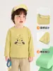 Kaka Panda roupas infantis camiseta de manga comprida para meninos e meninas outono e primavera roupa de outono para meninas blusa de outono para bebê base shirt moderna