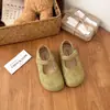 Zapatos Pequeños de Piel para Niñas 2026 Nuevo Otoño Niñas Birkenstock Zapatos Individuales Suela Suave Versátiles Mary Jane Zapatos de Princesa