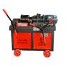 Roscadora de barras de acero tipo HGS40, roscadora de rosca recta para obras de construcción, torneadora automática de varillas de acero.