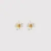 Pendientes Florales Frescos y Dulces, Exquisitos y Versátiles para el Uso Diario, Pendientes Mate y Suaves para el Trayecto Diario para Mujeres, Accesorios para Orejas Frescos y Sencillos