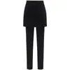 Pantalones Falda Bodycon Grises de Dos Piezas Falsas para Mujer Ropa de Abrigo Estilo Primavera/Otoño 2026 Nuevos Pantalones Falda Integrados Otoño/Invierno Pantalones Base Adelgazantes