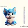 Pendente de Feriado de Cachorrinho Fofo de Acrílico Novo Transfronteiriço Pingente de Chaveiro Decoração de Espelho Retrovisor Interno de Carro