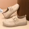 Zapatos de trabajo planos antideslizantes de moda de primavera nuevos para mujer estilo Pekín antiguo para mediana edad y mayores, zapatos de madre