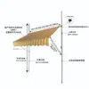 Toldo retrátil manual dobrável sem perfuração para entradas de lojas, varandas, pátios e uso externo para proteger da chuva e do sol
