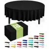 Suministro Transfronterizo de Manteles Desechables de Plástico, Rectangulares y Redondos, para Fiestas al Aire Libre, Jardines, Hoteles, con un Toque de Alta Gama
