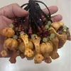 Coisas Boas Acontecem Jacarandá Caqui Amendoim Chaveiro de Carro Pingente Criativo Paz e Boa Sorte Retro Casal Enfeites Pendentes