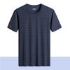 Camiseta de manga corta de seda de hielo para hombre verano ropa de secado rápido deportes al aire libre ocio camiseta de color sólido para hombre fabricantes venta al por mayor