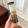 Ligas para Coleta Alta en un Frasco, Bandas Elásticas para el Cabello Sin Costuras, Estilo Básico Simple, Ligas Coreanas que No Dañan el Cabello, Accesorios para el Cabello